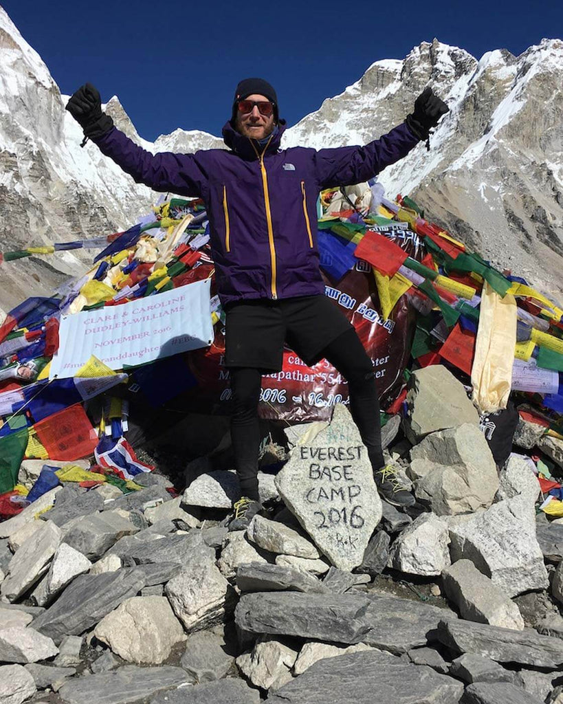 Matteo Larghi at the Everest based camp in 2016